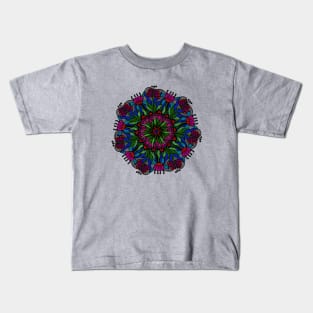 Floral mandala design 1 Kids T-Shirt